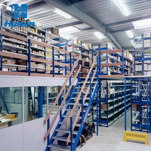 Estantería de suelo de entresuelo personalizada, estantes de almacenamiento de almacén de alta resistencia, unidades de estantería, plataforma de acero compatible, estante de ático - Product Image 3