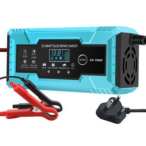 Cargador de Baterí<span class=keywords><strong>a</strong></span> de Gel para Motocicleta y Automóvil con Pantalla LCD de 6V 12V 2A, Cargador de Baterí<span class=keywords><strong>a</strong></span> de Plomo-Ácido de 6V 12V 2ah-20ah, con Carcasa de ABS - Product Image 5