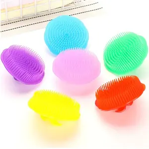 Pettine per spazzola per capelli in plastica colorata da 8cm, pettine per Shampoo, massaggio alla testa