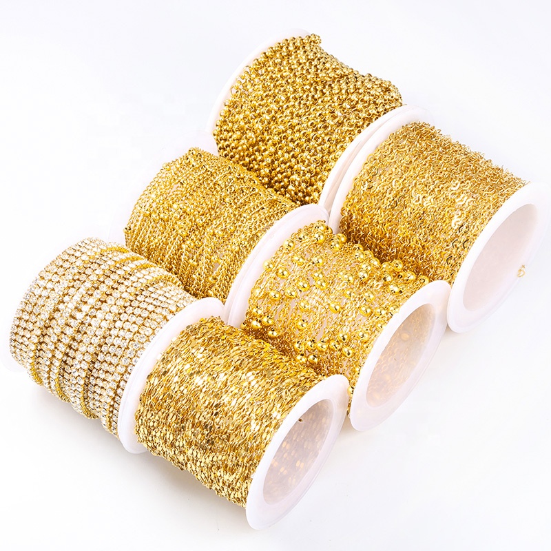 High Quality Custom Fine Chain 18k Gold Link Necklace Chain Women Accessories Jewelry Making