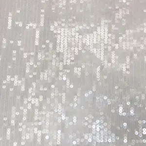 Latest Nude Full Sequins Fabric For Haute Couture Dress Fabric