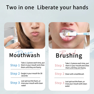 Comprimés de dentifrice solides probiotiques portables de luxe boulettes de toilette de bouche de nettoyage oral pour le voyage - Product Image 5