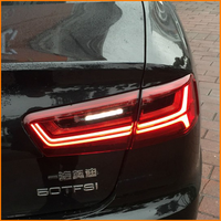 Pour Audi A6 C7 2012 2013 2014 2015, mise à niveau des feux arrière LED, style C7PA 2018, clignotants dynamiques séquentiels, ensemble de feux arrière rouges