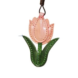 YY Pink Floral <b>Bag</b> Pendant <b>Bag</b> <b>Charm</b> PU Leather Pink Lotus <b>Bag</b> <b>Charm</b> Lotus Leather <b>Charm</b> Gift for Gifts - Product Image 2
