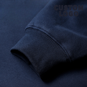 OEM 2025 Produit Tendance Boîtes Personnalisées Vierge Poids Lourd Épais 450 Gsm Brodé Solide Fermeture Éclair Fluffy Sweat à Capuche pour Hommes - Product Image 4