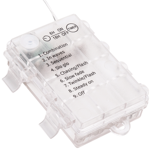 Batterie 3AA per catena di luci a tubo da 5 mm, bianco caldo, 5 m, ideali per decorazione e illuminazione degli spazi. - Product Image 3