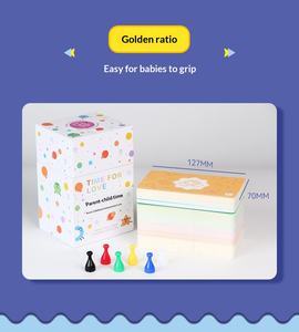 Tarjetas <span class=keywords><strong>de</strong></span> comunicación profunda entre padres e hijos para tiempo en pareja, juego bilingüe chino-inglés para niños <span class=keywords><strong>de</strong></span> 0 a 6 años, componentes hechos en China - Product Image 4