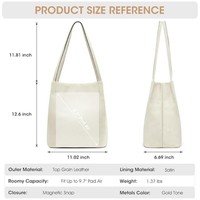 Tas pundak kustom wanita, kulit PU tahan air, tas Tote kapasitas besar, tas belanja ketiak, tas tangan mode untuk wanita