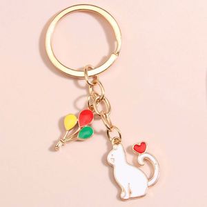 Cute Cartoon Small Animal Keychain Pendant Cute Cat Alloy Pendant Keyring <b>Box</b> Packaging Accessories - Product Image 2