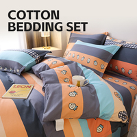 Parure de lit 4 pièces en coton 100% personnalisée pour fabricants, tailles Twin, Queen et Full – Super Offre de Gros