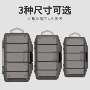 Ztc450 Gray Fishing <b>Tackle</b> <b>Box</b> 5 Compartment Plastic Lure Storage Multi Function Accessory Case Small Medium Large - Product Image 3