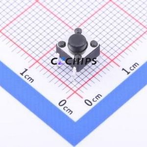 TSD001A05026A Tactile Switch Through hole Component (THT)-4P,6x6mm Switch Round Button Through Hole 6mm 6mm - Product Image 1