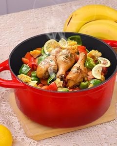 Factory Supply Customizable Modern Kitchen Cast Iron Cookware Set Red Enamel <strong>Pans</strong> Pots Eco-Friendly Food Grade <strong>CE</strong> Certified <strong>Pan</strong> - Product Image 4