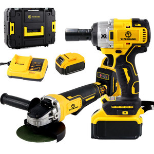 Điện tác động wench và điện Máy mài góc máy vườn công cụ thiết lập/công cụ điện thiết lập Combo Box Set không dây - Product Image 4