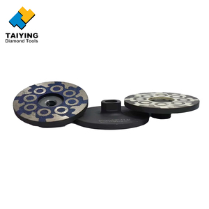 ใบเจียรเพชรแบบถ้วยขนาด 100 มม. ยอดขายดีที่สุด พร้อมเกลียว <span class=keywords><strong>M14</strong></span> 5/8-11 สำหรับเจียรพื้นผิวหิน - Product Image 2
