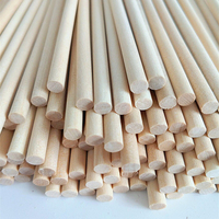 Matériel de construction manuelle pour enfants, bâton en bois de bambou rond bâton en bois mince bâton en bambou bricolage