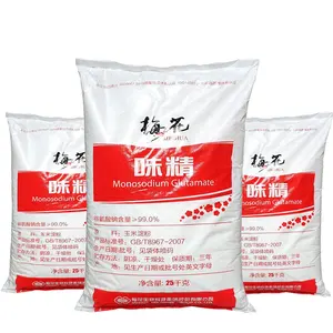 Pasokan pabrik HALAL 25kg 99% LINGHUA /Meihua /Fufeng MSG Monosodium glutamat