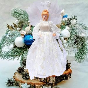 2024 vente chaude décorations de noël belle fée ange arbre Topper <span class=keywords><strong>sapin</strong></span> noël décor à la maison - Product Image 4