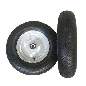 Nueva rueda de goma neumática 3,50-8 para carro plegable neumático de goma de transporte duradero - Product Image 1