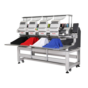 เครื่องปักคอมพิวเตอร์รุ่นใหม่ - 1204C  4 หัว 12 เข็ม สำหรับปักหมวก/เสื้อผ้าแบบเรียบ ปักลายโมโนแกรม - Product Image 2