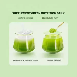 POPULAIRE vente en gros organique marque privée OEM poudre de boisson extrait de jus d'herbe d'orge poudre verte pour perdre du poids corps régime de désintoxication - Product Image 6