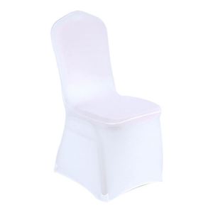 Housse de chaise blanche 2024, polyester et élasthanne, élastique, pour banquet, événement, mariage - Product Image 1