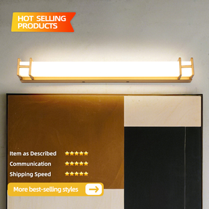 Lámpara de Pared Moderna para Baño, de Acero Inoxidable, con Control Táctil LED, Impermeable, con Espejo de Maquillaje - Product Image 2
