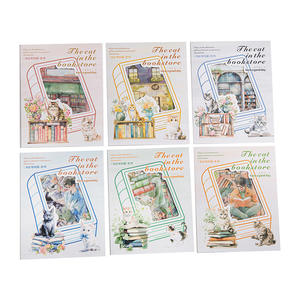 15 pcs/pack Paysage Thème Double Encre Blanche Autocollant Pack Chat dans la <span class=keywords><strong>Librairie</strong></span> Série Autocollants - Product Image 5