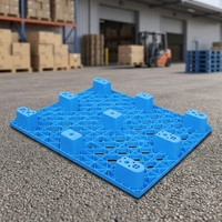 Palettes Euro robustes personnalisées à simple face, 4 directions, pour l'industrie de l'impression, palettes en plastique de 9 pieds