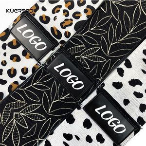 KUER Logo kaymaz kumaş direnç bantları döngü Camo popo Fitness bantları ağır kalça daire eğitim elastik ganimet bantları - Product Image 4