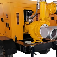Pompe de dragage hydraulique sans fuite 35m³/h double alimentation avec portée horizontale de 450m pour l'assèchement des tunnels et des galeries de conduites