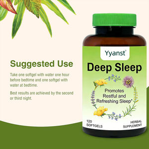 Suplemento Herbal Fresco OEM/ODM que Promueve un Sueño Reparador y Refrescante, Cápsulas de Gel Suave Personalizadas para Ayudar a Dormir, Bajas en Carbohidratos y Azúcar - Product Image 2