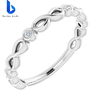 Vente flash - Bague de fiançailles pour femme en argent sterling 925 plaqué or avec deux pierres saphir bleu et diamant de laboratoire