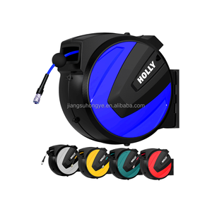 100FT + 6FT pneumatique passe-temps bricolage utiliser des outils extension rétractable automatique à ressort bobine de tuyau d'air 3/8 "ligne de tuyau d'air hybride - Product Image 1