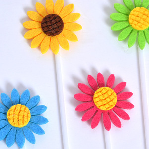 Decoración para Pastel de Cumpleaños de Bebé Niño o Niña con Diseño de Girasol, Suministros para Fiestas, Adorno para Postres, 5 Piezas - Product Image 3