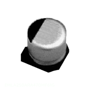 Condensador Original CAP ALUM 47UF 20% 25V SMD 47 uF de Montaje en Superficie EMLA250ARA470MF61G - Product Image 1