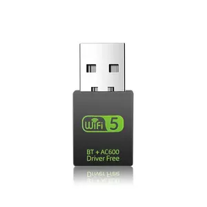 HG 600Mbps USB WiFi Bluetooth 5.0 Adapter Dual Band 2.4G&5GHz USB WiFi 5 Network Wireless Wlan Receiver