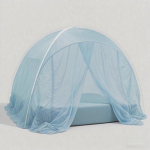 Tienda de campaña portátil y plegable con <span class=keywords><strong>mosquitera</strong></span> emergente para adultos y bebés, uso doméstico con dosel inferior antimordedura para cama para viajes - Product Image 3