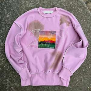 Sudadera de cuello redondo con estampado personalizado para mujer, estilo informal a la moda para otoño y primavera, posición frontal del logotipo - Product Image 1