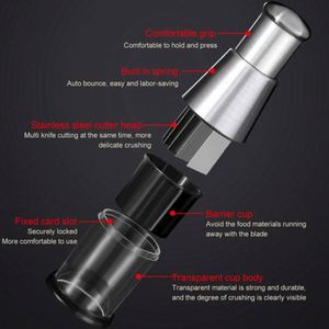 Triturador de Ajo de Acero Inoxidable, Picador de Tomate Manual, Picador de Frutas y Verduras, Accesorios de Cocina para el Hogar - Product Image 4