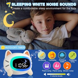 RGB môi trường xung quanh Bảng đầu giường ánh sáng thông minh sức khỏe cảm ứng thức dậy mặt trời mọc mô phỏng đồng hồ báo thức trắng tiếng ồn phòng ngủ trẻ em đèn - Product Image 2