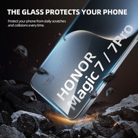 Protection d'écran en verre trempé pour téléphone portable HD Clear 9H 2.5D anti-rayures sans bulles pour Honor Magic 7 Pro X5b X7c X9C Plus