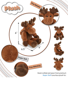 Đôi Mắt Lấp Lánh Nhồi Bông <span class=keywords><strong>Moose</strong></span> Huggable Thời Gian Chơi Đồ Chơi Sang Trọng Dễ Thương Cuộc Sống Hoang Dã Cuddle Quà Tặng Cho Trẻ Em Người Lớn Sang Trọng <span class=keywords><strong>Moose</strong></span> Thú Nhồi Bông - Product Image 2