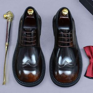 Chaussures en cuir décontractées pour hommes personnalisées, mocassins élégants, chaussures habillées confortables et douces, chaussures de mariage de créateur - Product Image 3