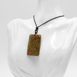 Vente en gros de bijoux en pierres précieuses en cristal naturel <span class=keywords><strong>Pierre</strong></span> de guérison Agate Eastern Power Collier à pendentif à breloque pour porter chance - Product Image 6