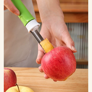 Two-in-One Manual Stainless Steel <b>Fruit</b> & <b>Vegetable</b> Corer Shrink Peeler & Nuclear Remover Household <b>Tool</b> - Product Image 5