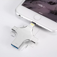 Tipo C 4 en 1 Pen Drive Otg Usb Flash Drive 3,0 para teléfono móvil 16GB 32GB 64GB 128GB 256GB 4 en 1 Tipo-c Memory Stick