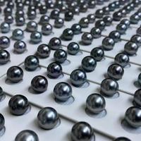 Perles en gros pour DIY, 8-10 mm, perles de Tahiti d'eau de mer, haute brillance, AAAAA, parfaitement rondes, naturelles