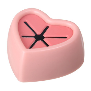 Heart-shaped Towel Holder Self-Adhesive Plastic Bathroom <b>Kitchen</b> <b>Rack</b> For Towel And Dishcloth - Product Image 4