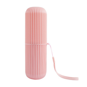 Étui et gobelet portables en plastique deux pièces pour brosse à dents avec gobelet de rinçage et boîte de rangement pour tube de dentifrice pour ustensiles dentaires - Product Image 3
